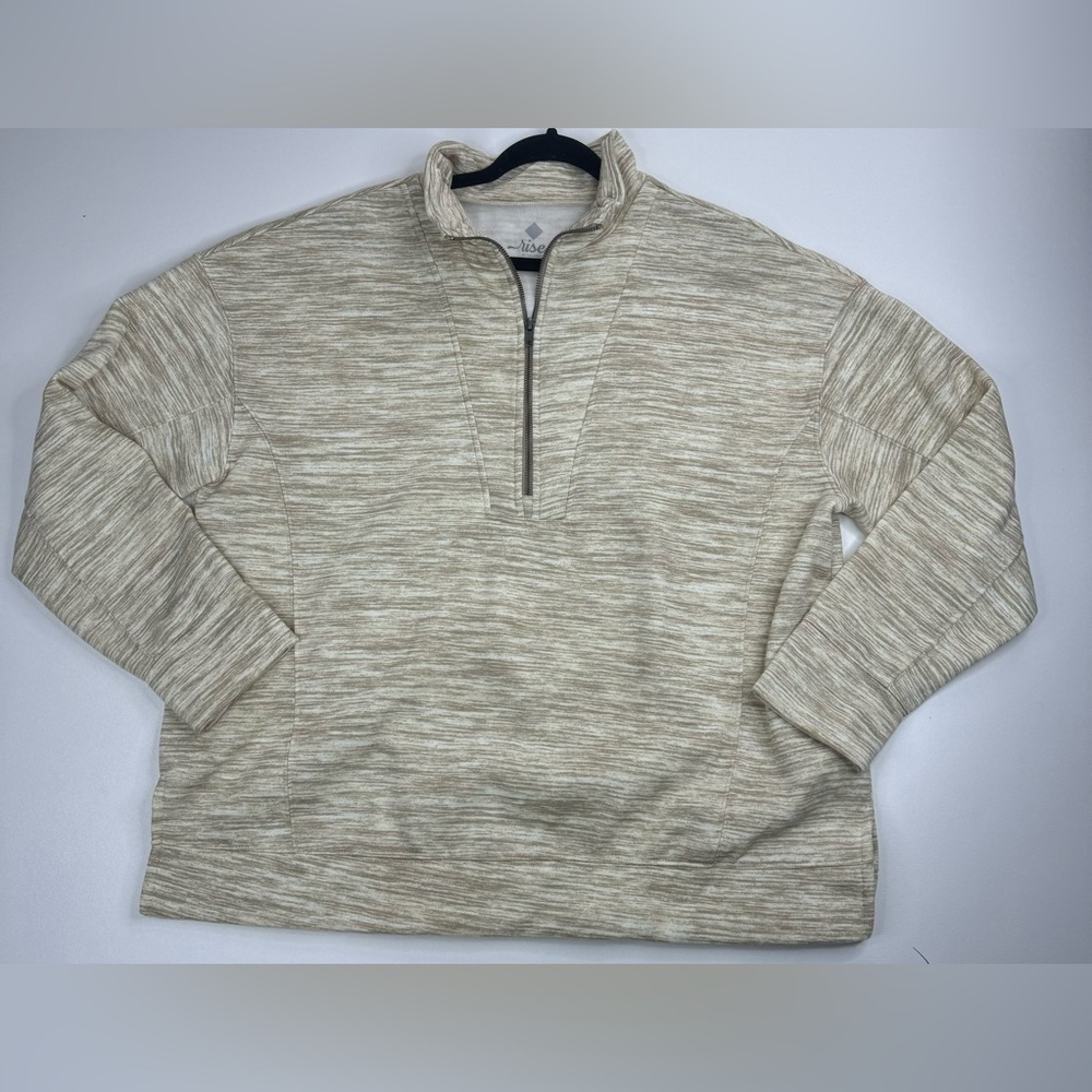 NEW Rise by Lularoe Persistent Half Zip Pull Over Fleece Sweatshirt Size 1X - Picture 1 of 15